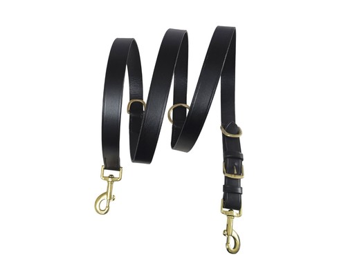 Leather dog training lead - dog,