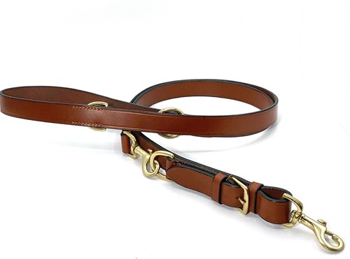 Leather dog training lead - training,